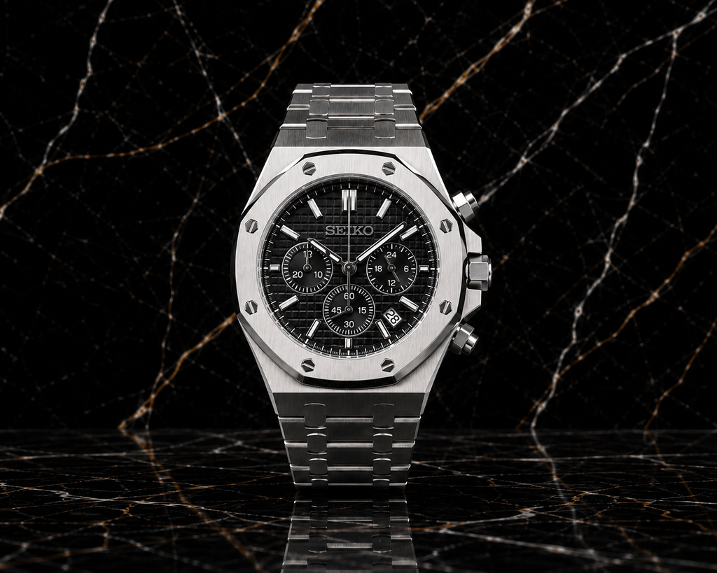 Seikoak Chronograph Black