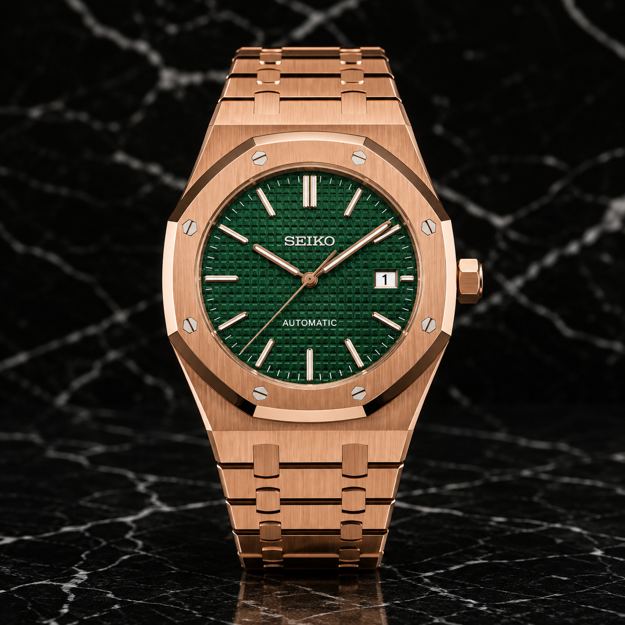 Seikoak Royal Green Rose Gold