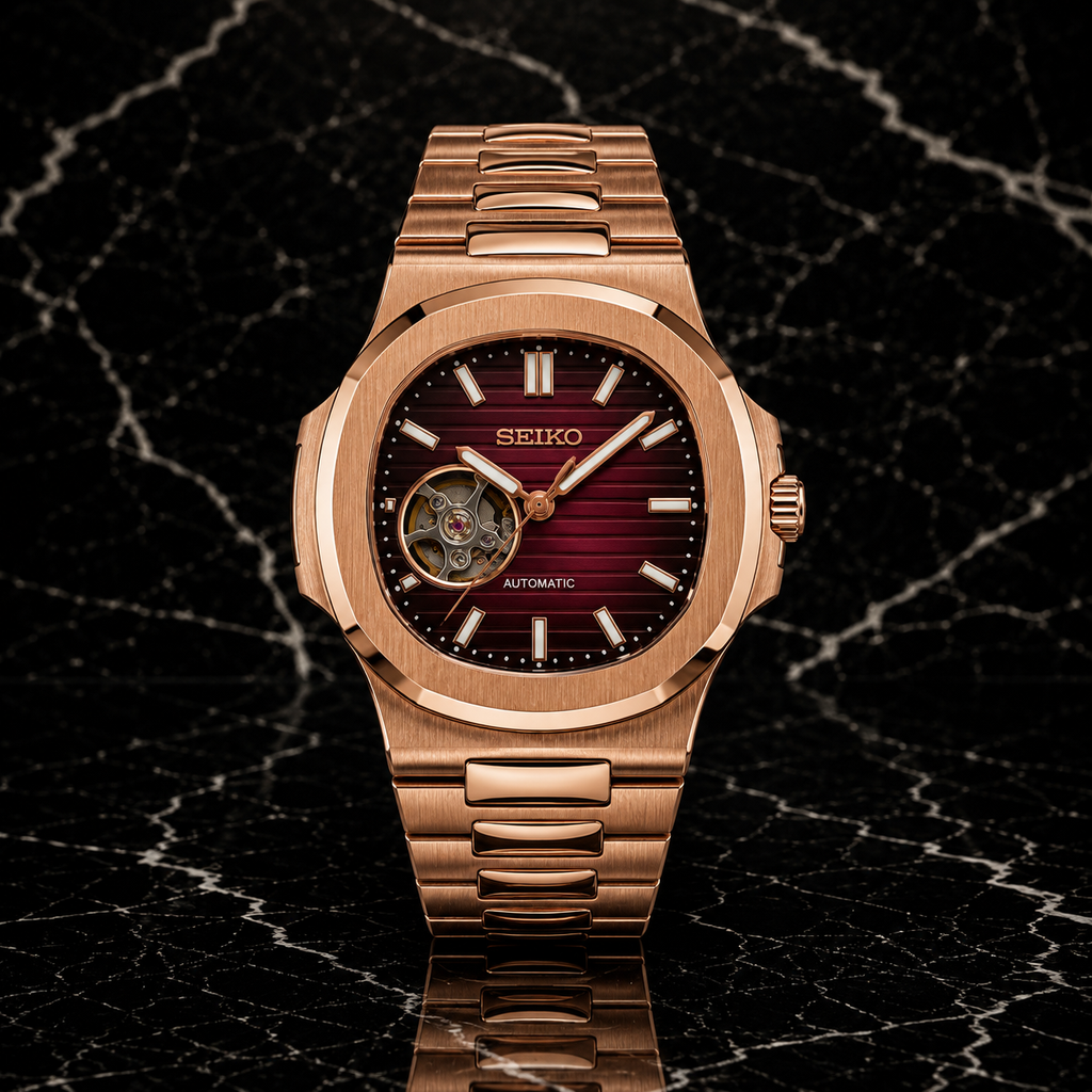 Seitilus Open Heart Rose Gold