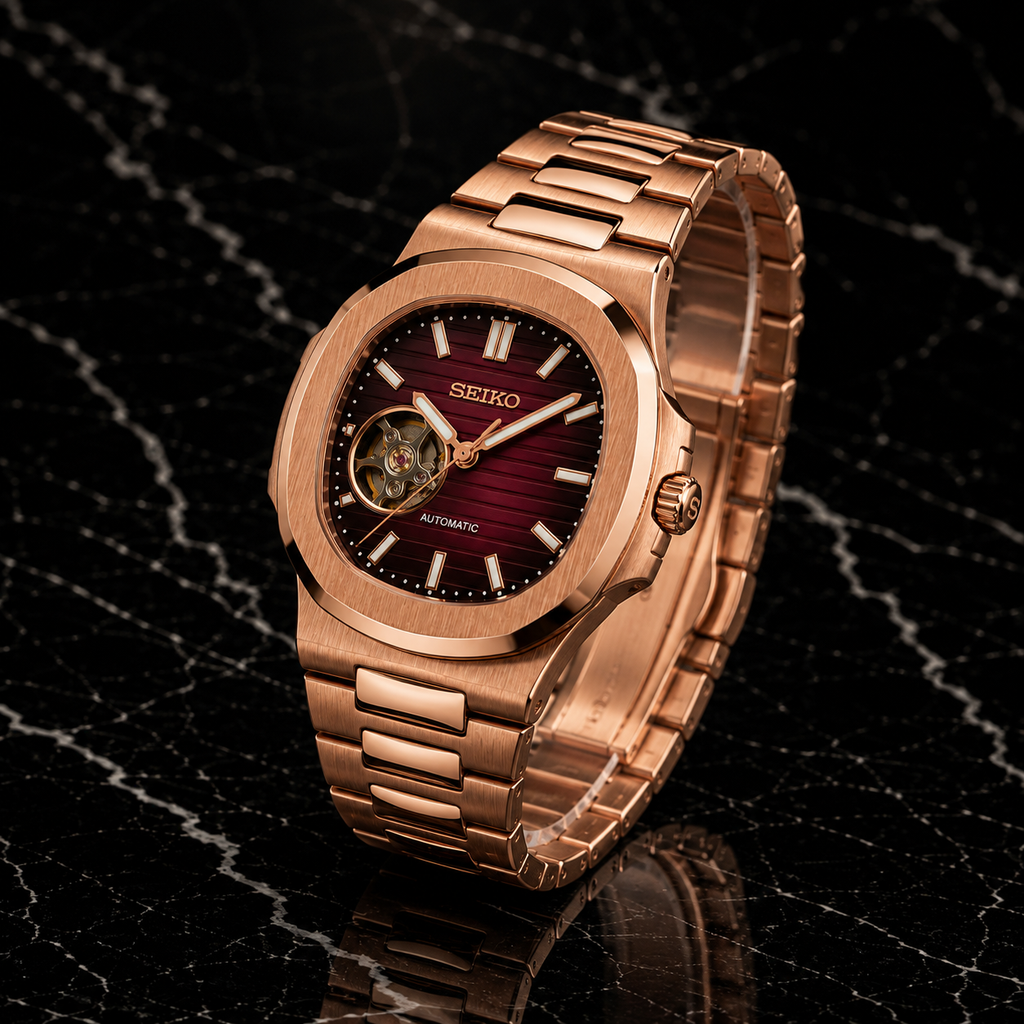 Seitilus Open Heart Rose Gold