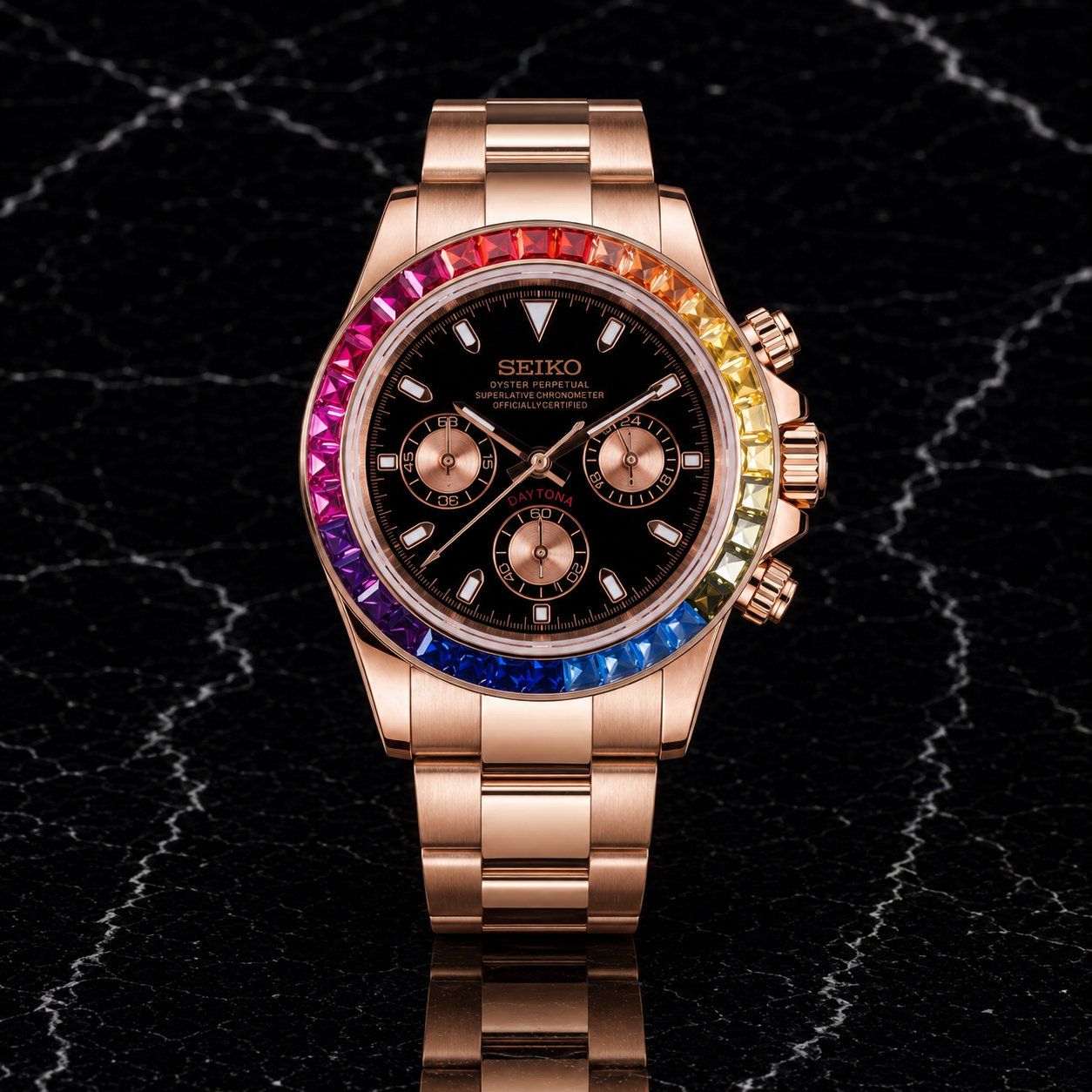 Seitona Rose Gold Rainbow