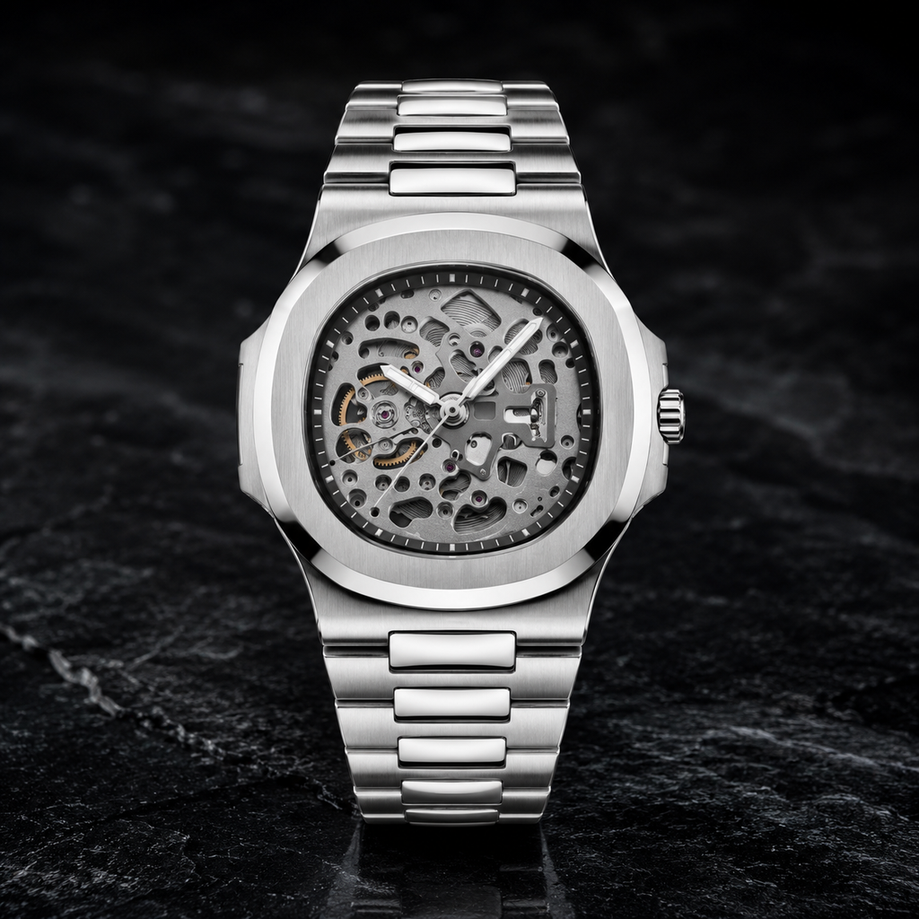 Seitilus Skeleton Silver