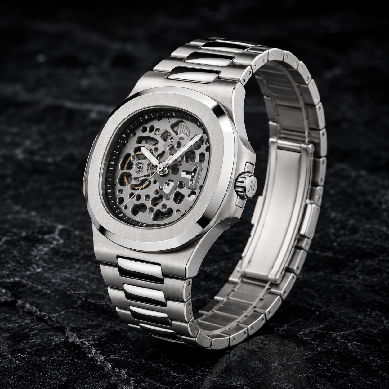 Seitilus Skeleton Silver