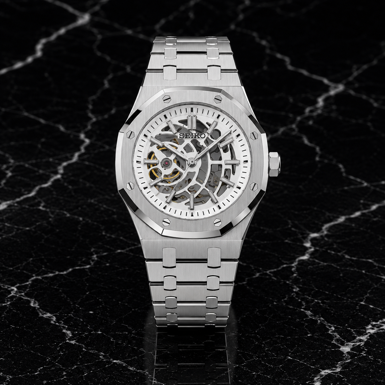 Seikoak Skeleton Silver