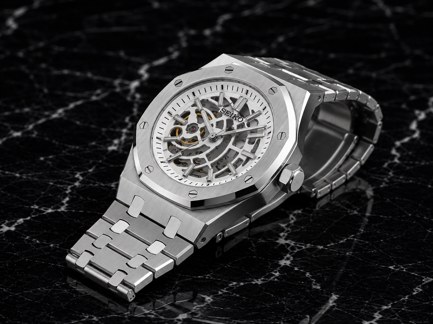 Seikoak Skeleton Silver
