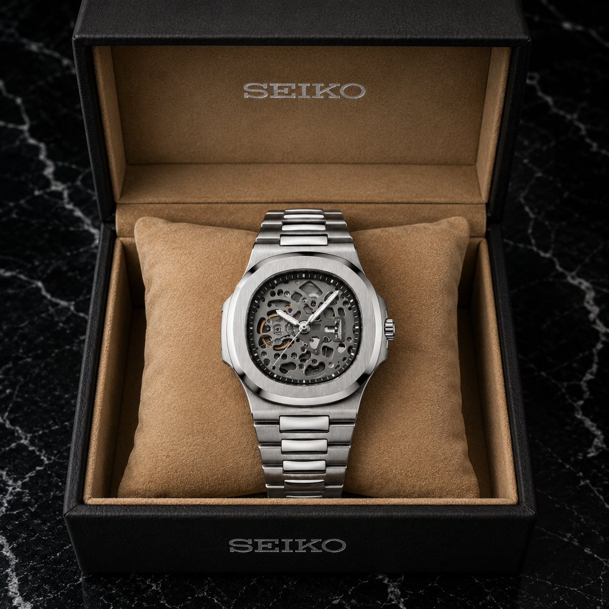 Seitilus Skeleton Silver