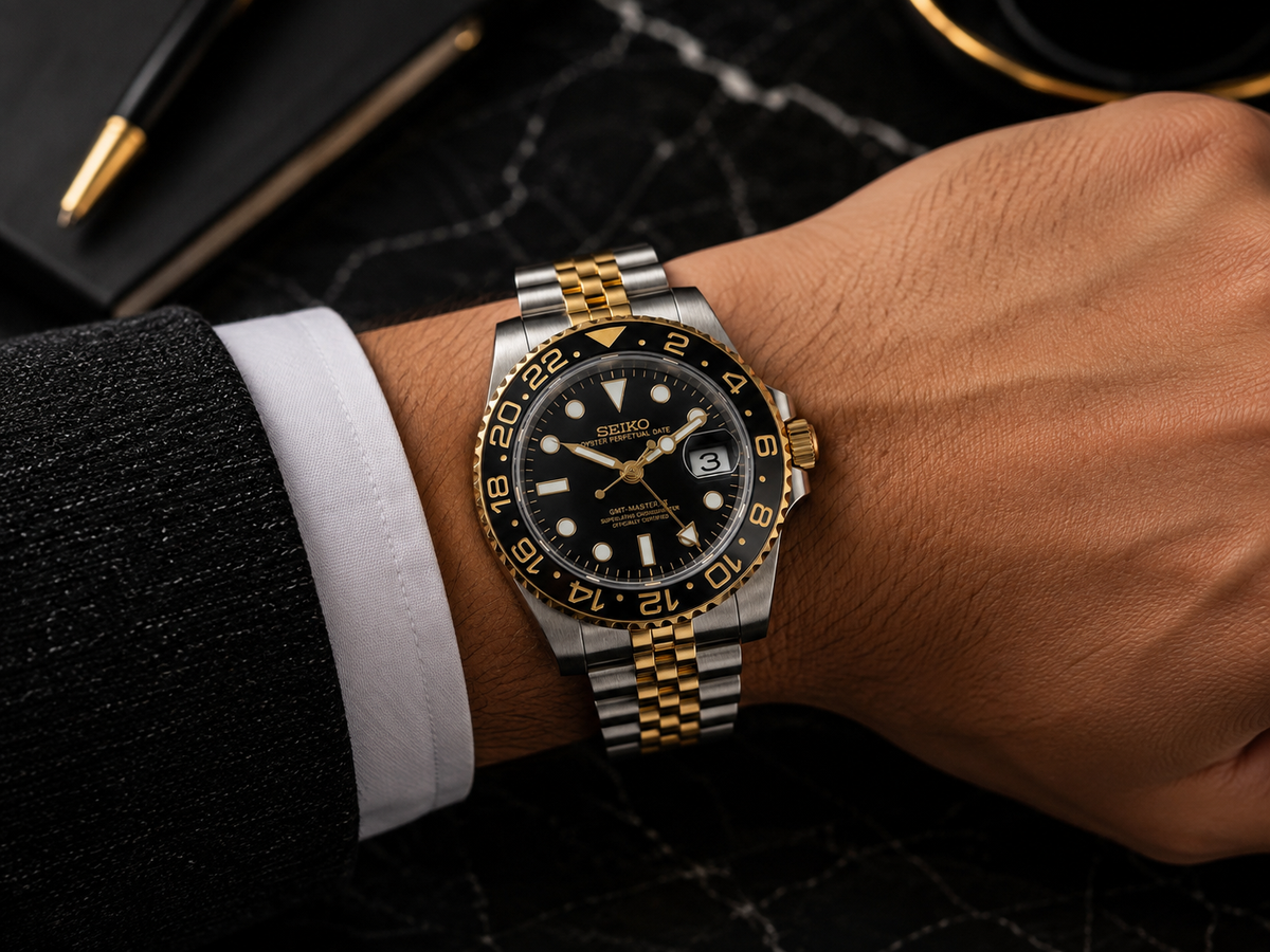 Seikolex GMT Black & Gold