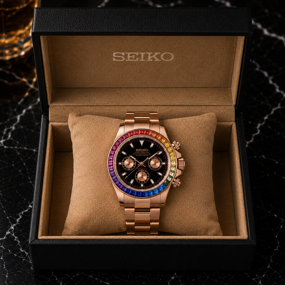 Seitona Rose Gold Rainbow