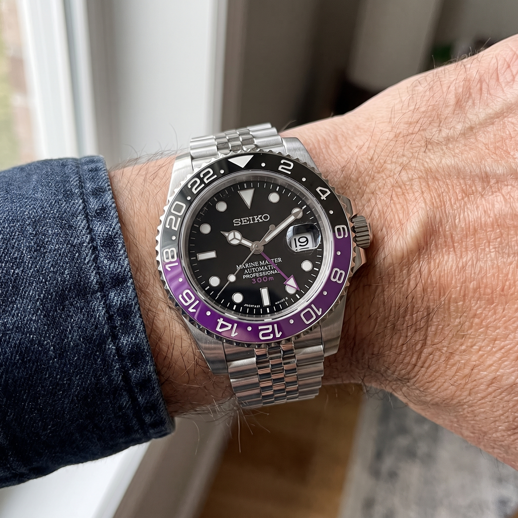 Seikolex GMT Joker en la muñeca