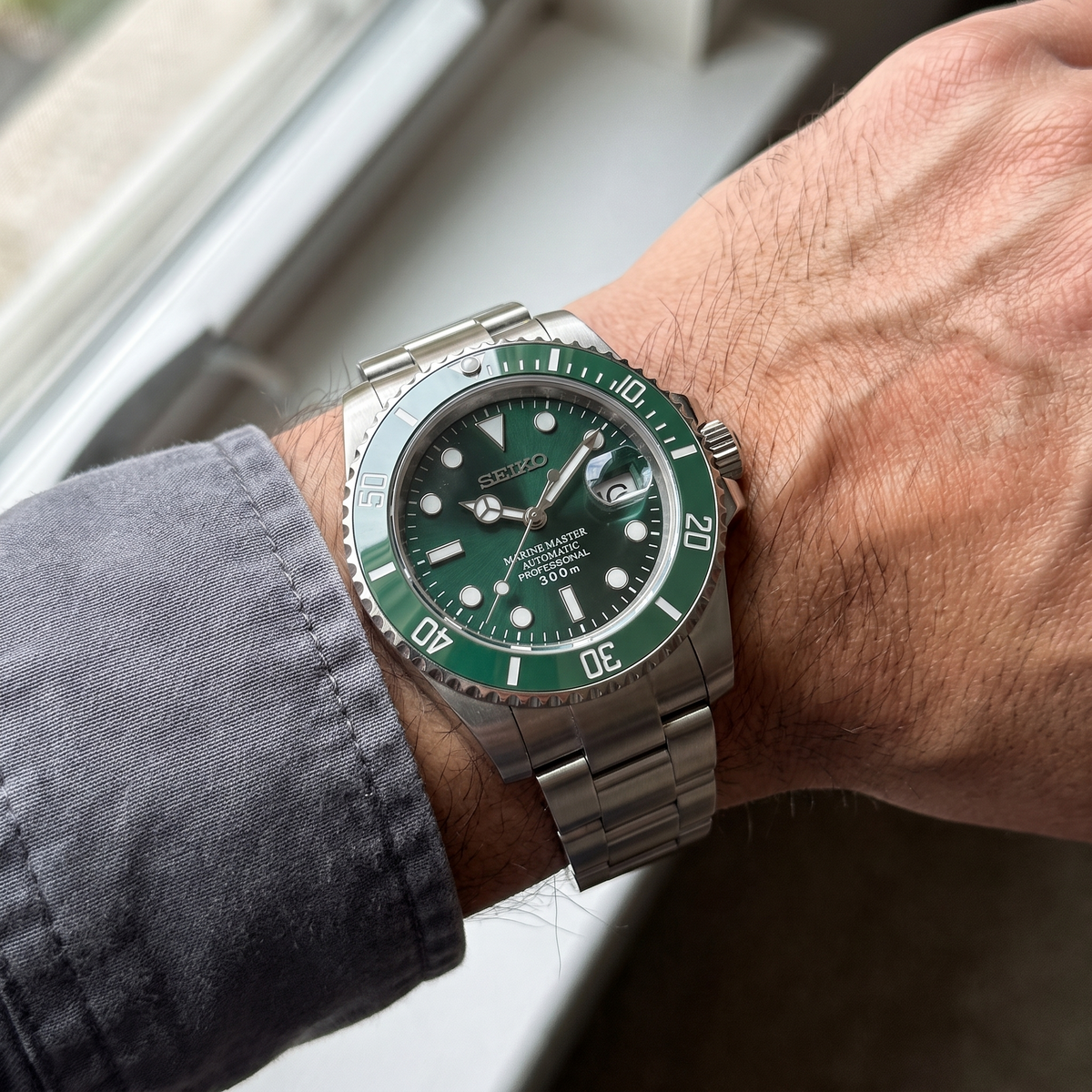 Seikolex Submariner Hulk en la muñeca